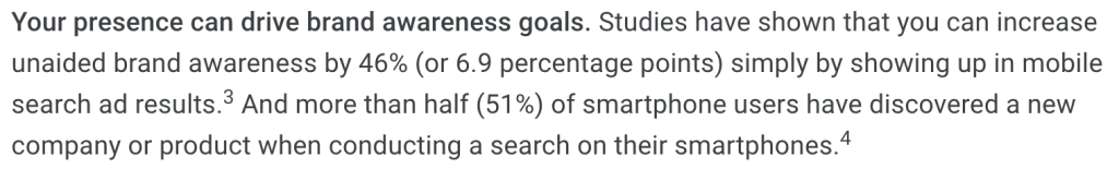 51% of mobile phone users discover a new brand through Google search